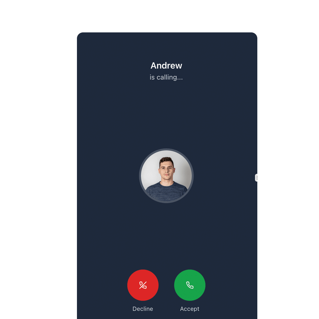 Peer-to-peer video calling from website
