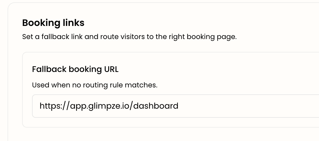The note pointing booking configuration to Flows
