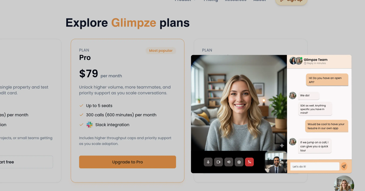 Live Video & Chat for Websites